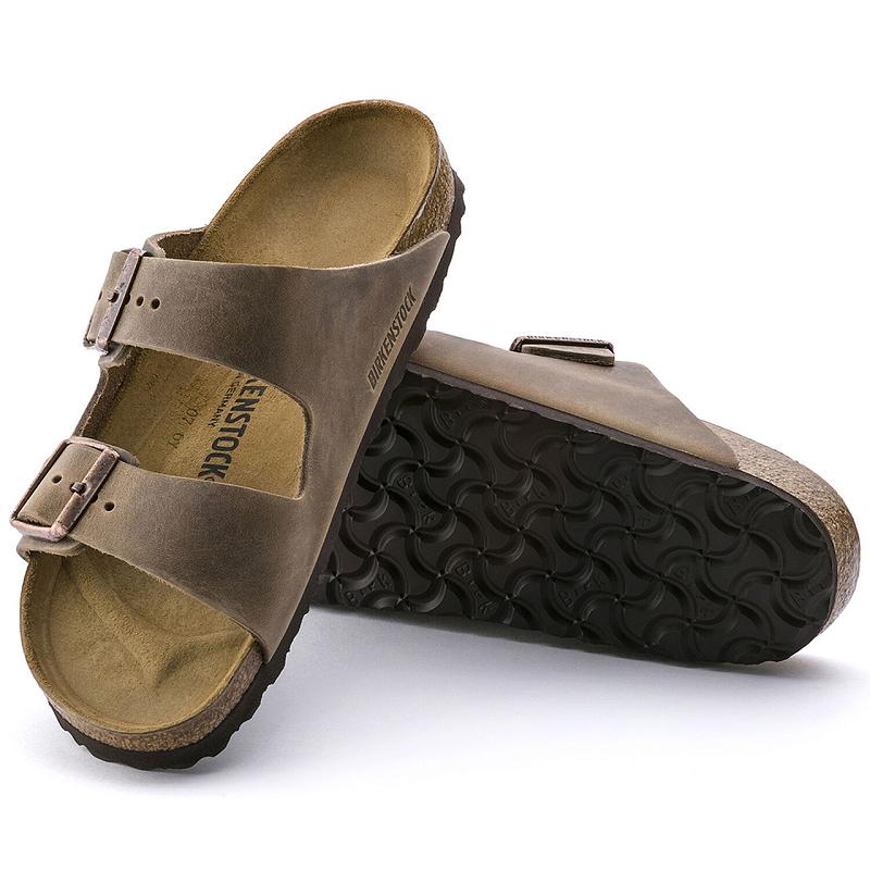 Birkenstock Oiled Læder Arizona Dame Brune | DK 63WNB